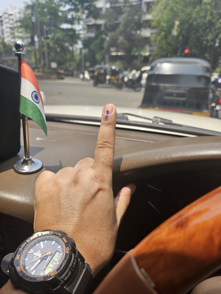 Vote for your country... Not for a party, or a person, or a facility... Keep your country above friends, family, work...Even life... Country first...Always and forever... Jai Hind...🙏🌷🇮🇳🇮🇳🇮🇳