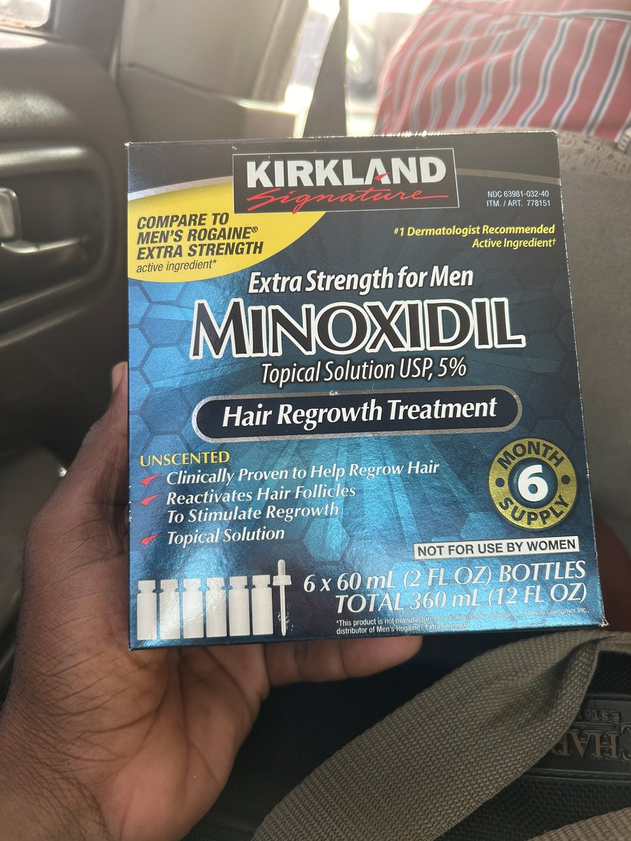 Kirkland minoxidil 5% available. 80ghc per bottle 150ghc for two bottles 450ghc for a six bottle pack 📞0579685129