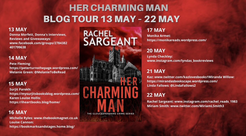 📗📗BOOK REVIEW 📗📗 📚Hobeck Books Tours📚 Her Charming Man By Rachel Sargeant Full review ➡️ t.ly/uIaOT “Good red herrings kept me guessing in this cleverly written police procedural with a wonderful if somewhat unusual climax which I just did not see coming.”