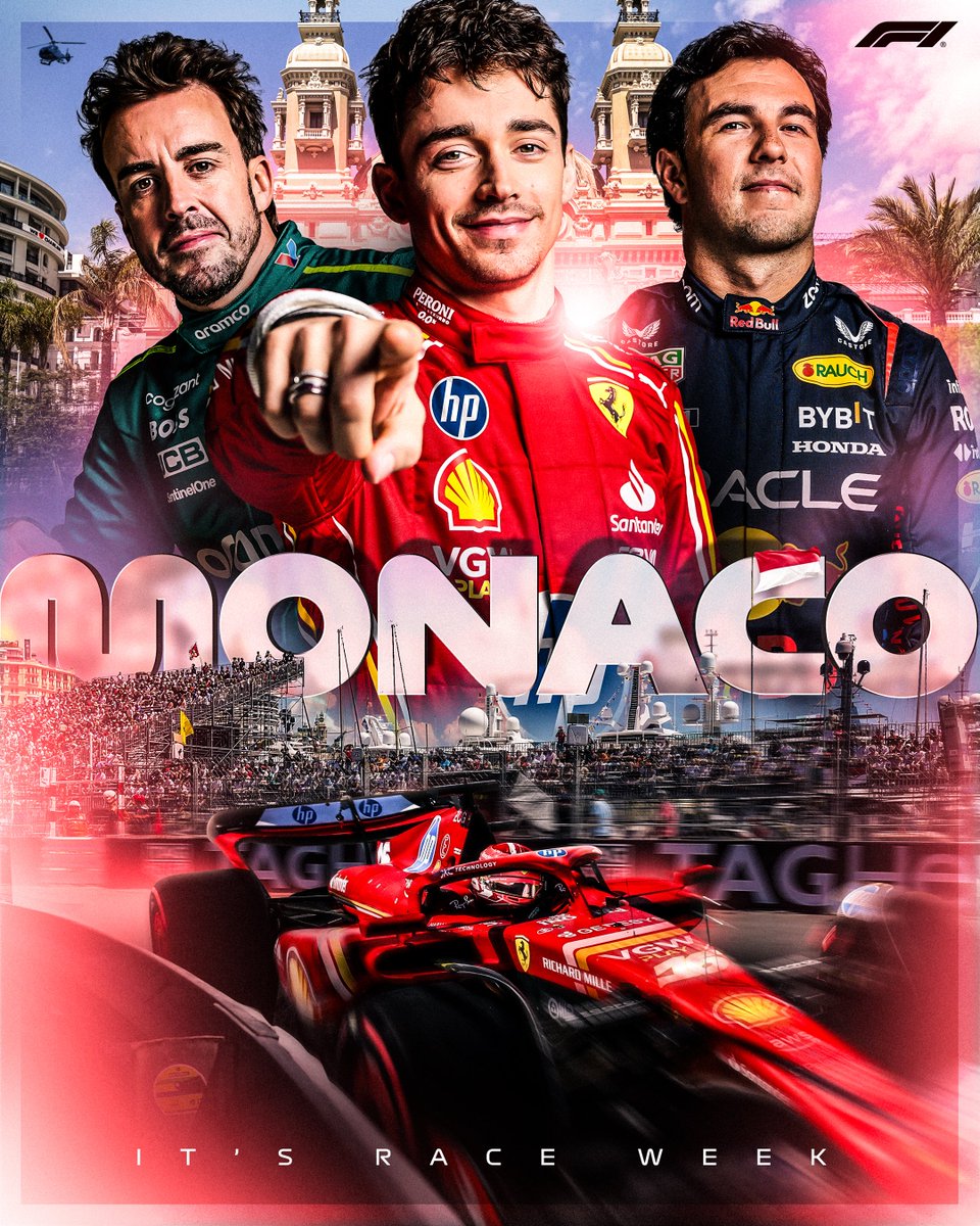 Who's ready to go back-to-back?! It's RACE WEEK again... and this time, it's MONACO! 🤩 #F1 #MonacoGP