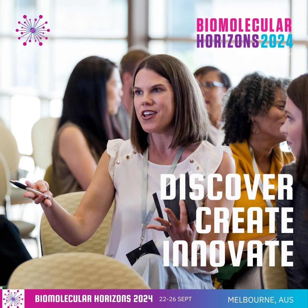 Are you ready for an enlightening journey through Stem Cell Biology, Synthetic Biology, RNA Technology, and more? Biomolecular Horizons 2024 offers this: bmh2024.com.au
Join sessions that push the boundaries of knowledge. 
#BiomolecularHorizons #bmh2024