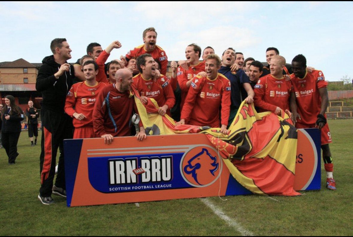 OTD 2012 @albionrovers beat @StranraerFC on penalties to win L1 play offs #crazygang #arfc #oldroverspics Count the number of legends…….