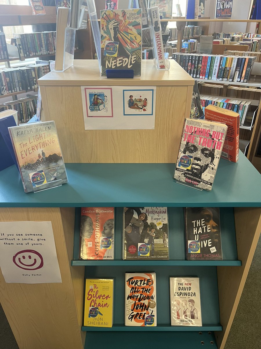 PerthAcadLib's tweet photo. Our book island has changed this week to include a range of #EmpathyReads #PA_Reads #EmpathyDay is Thursday 6th June @EmpathyLabUK https://t.co/PNT7tXecqk
