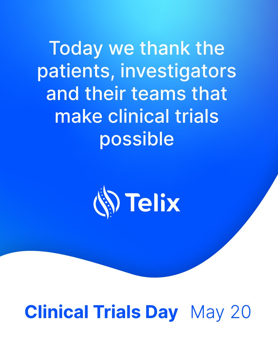 On International Clinical Trials Day, we recognise the dedicated patients, researchers and their teams involved in trials. Thank you for advancing medical science and providing a beacon of hope to patients. Learn more here: telixpharma.com/our-portfolio/… #CTD2024 #TelixPharma