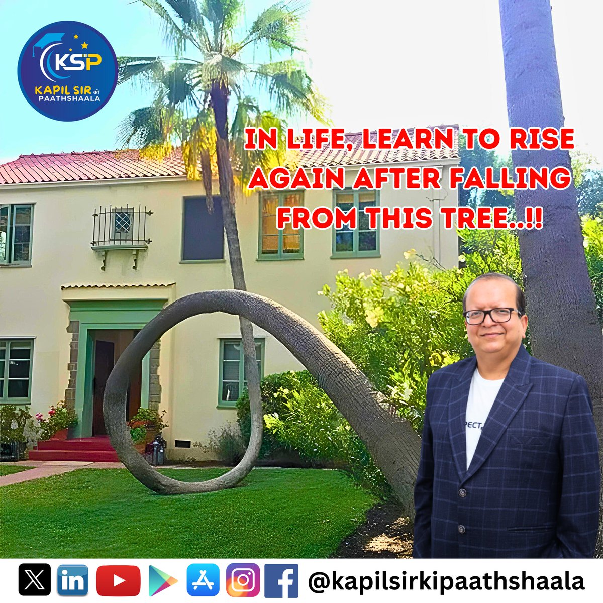 Life's greatest lesson: Learn to rise again after every fall, just like this tree..!! 🌳 
.
.
#NeverGiveUp #LifeLessons #NatureInspires #Motivation #StayFocused #BelieveInYourself #kapilsirkipaathshaala #kapilbatra #dailymotivation #lifelessons #kapilsirmotivation #successquotes
