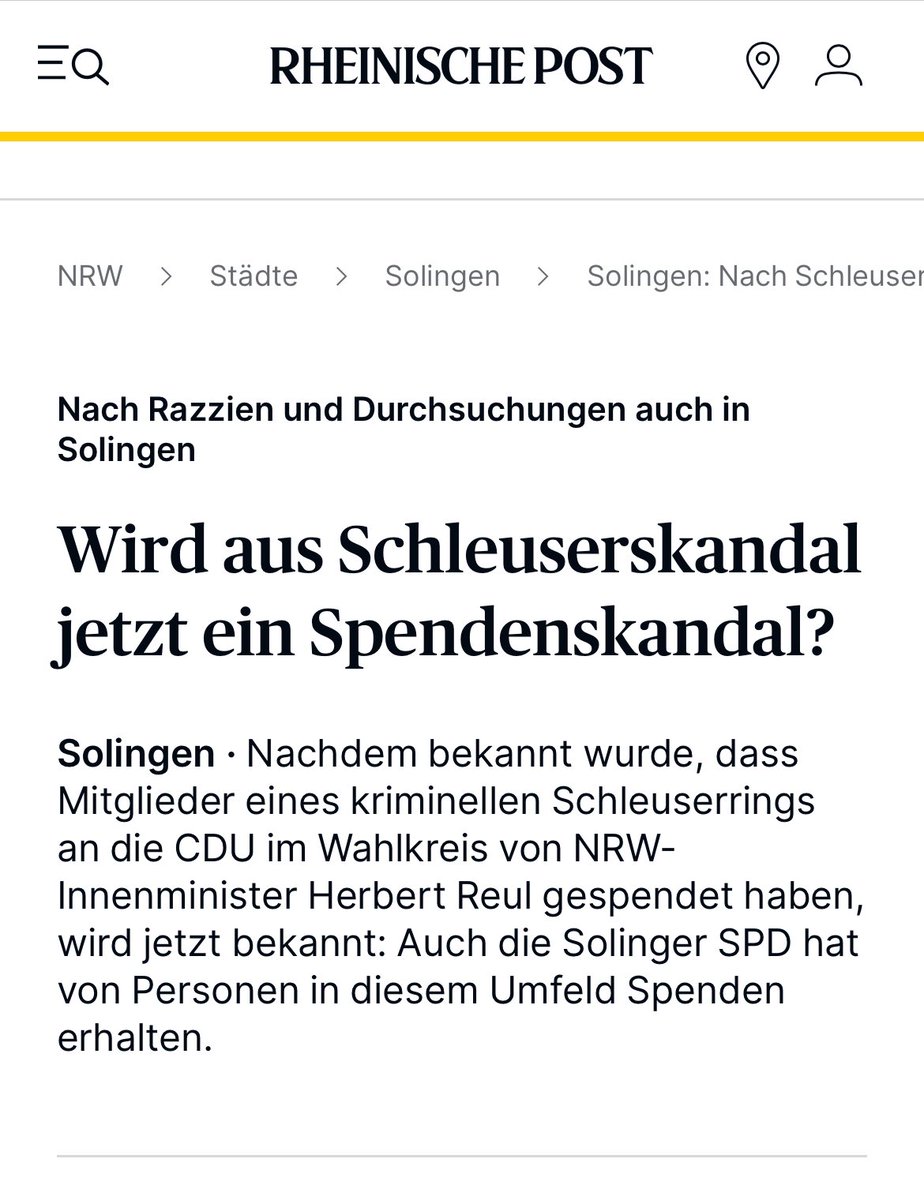 Es gibt Neues zum #SchleuserGate 

Nicht nur die CDU bekam kräftig „Spenden“. Auch die SPD. 
Und das ist gut so. Schließlich verteidigen die unsere Demokratie. Kommt sogar im Fernsehen. Also das mit der Demokratie. 
Das mit den Spenden nicht. 😉

rp-online.de/nrw/staedte/so…
