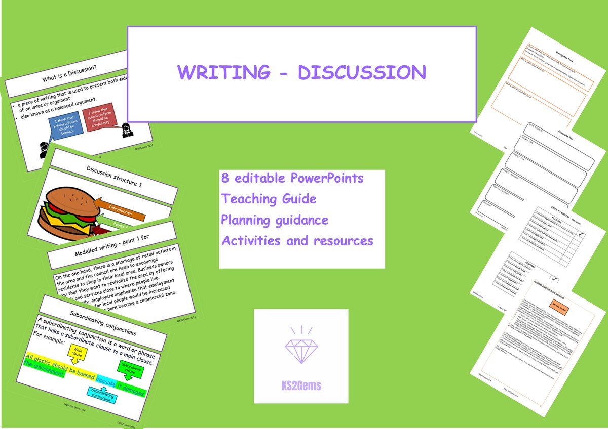 KS2 Discussion Writing
Check out our wide range of resources for discussion writing, including: structure; features; WAGOLL; activities & teacher guide.Let us help you!
FREE samples
ks2gems.com/?page_id=216&p…
#primaryenglish #Y6 #Y4 #Y5 #ECT #y3 #Primary
Subscription: £20 a year