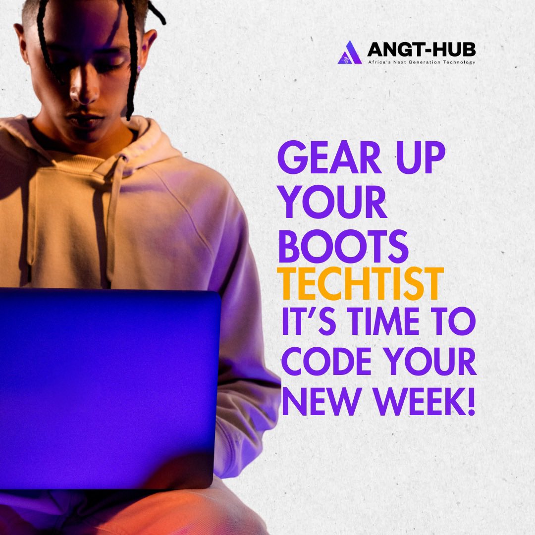 AngtHub's tweet photo. Ready to kickstart your week, tech enthusiasts? 
The future belongs to those who code it.
Join ANGT-HUB and gear up for a productive coding journey! 

#monday #codeyourweek 
#angthub #learntech #techacademy https://t.co/7Na3zeIAFF