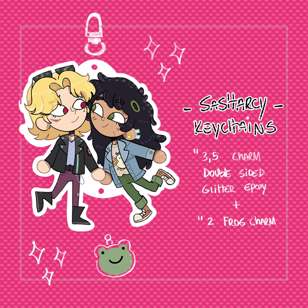 /Repost!

Heyy! Just passing by to tell you that preorders for this silly keychain ends today!
Grab them while you can! Σ(°△° ꪱꪱꪱ)
ko-fi.com/s/4327fa4cc4

#sasharcy #amphibia