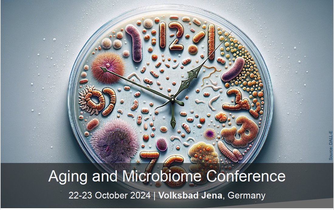 🚨Check the 1st Aging Microbiome Conference (AMC24)! We have a great line up of speakers and lots of short talk slots open. Registration is now open amc24.leibniz-fli.de Please RT