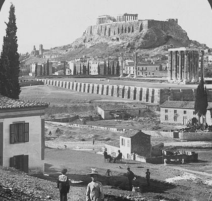 A view in Athens Greece in 1903.