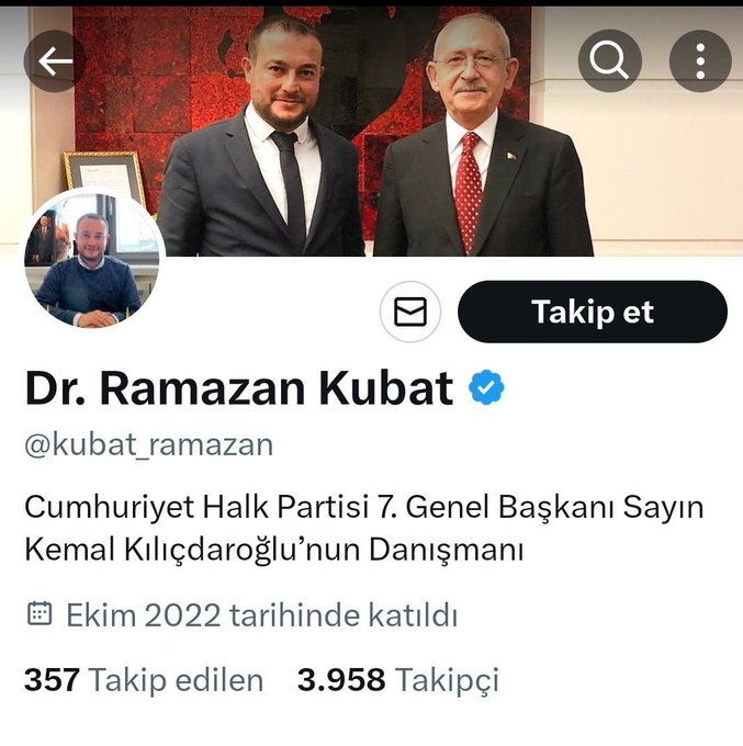 Kemal Kılıçdaroğlu’nun eski danışmanı Ramazan Kubat, Ayhan Bora Kaplan 'mafya soruşturmasında' tutuklandı

▪️Kılıçdaroğlu'nun eski danışmanı Ramazan Kubat, gizli tanık Serdar Sertçelik'in çakarlı araçla yurt dışına kaçırılmasında rol almakla suçlanıyor.