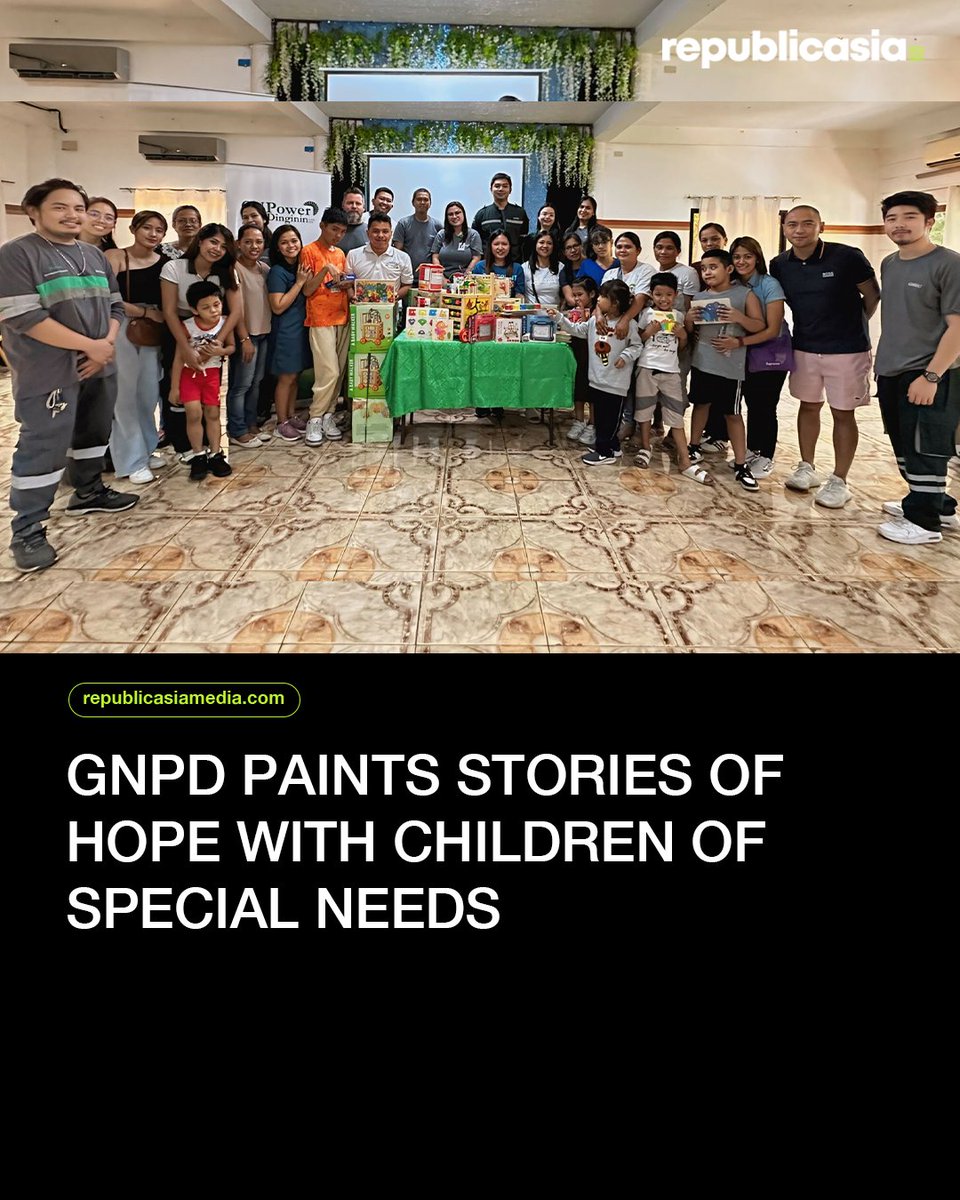 GNPD PAINTS A SMILE 🎨

GNPower Dinginin Ltd. Co. (GNPD) held its program Project Saysay last April 29, 2024, with the theme Strokes of Progress: Uniting Colors and Minds. | #republicasia #Philippines #GNPD #AutismAwareness #SPED #ASD #Bataan

READ: republicasiamedia.com/kwento-to-kwen…