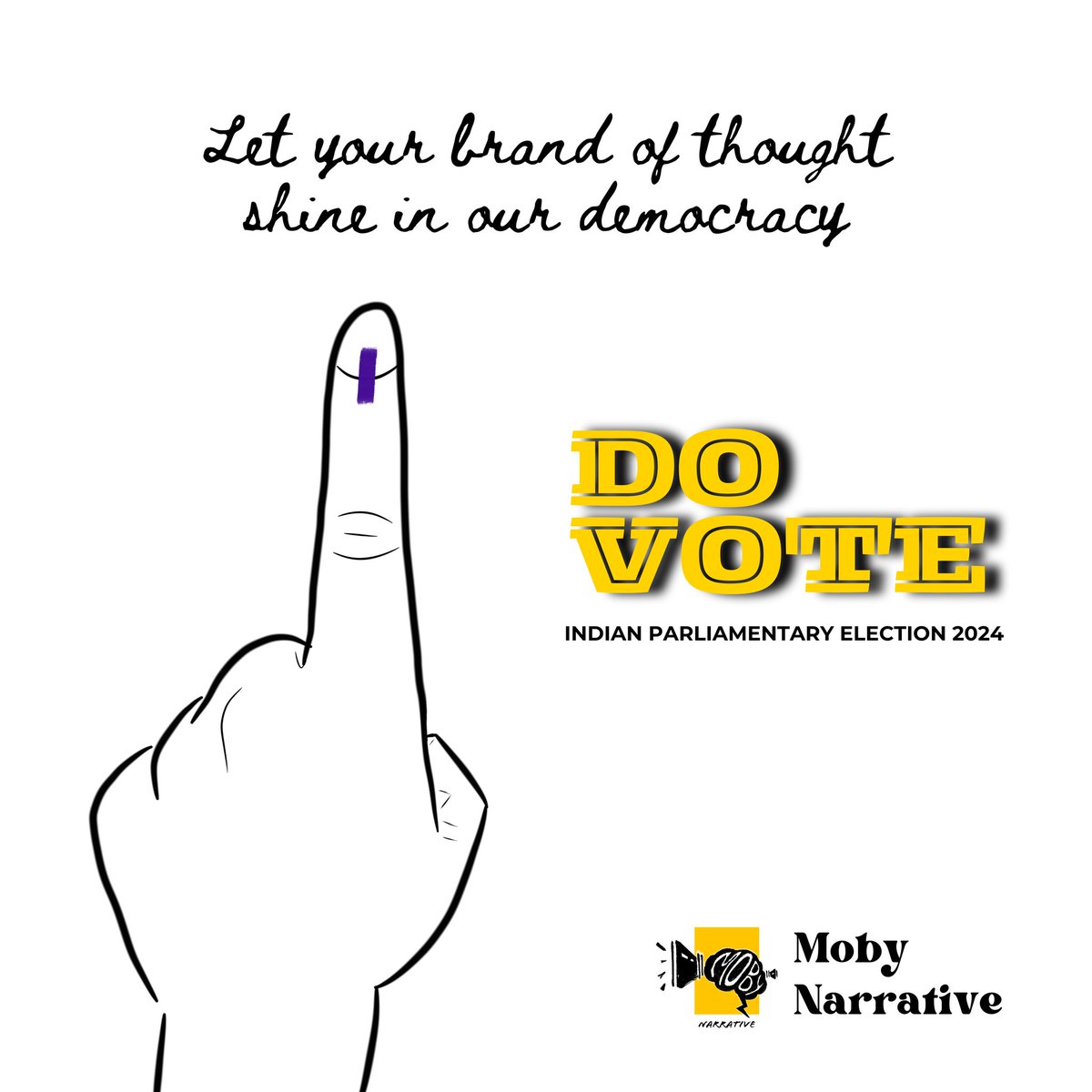 Do Vote 
#mobynarrative #videoproduction #adfilm #corporatefilm #brandfilm #ngofilm #adfilmmaking #adcampaign #adservices #socialmediavideo #corporatevideo #explainervideo #videoproductioncompany #indianparliamentaryelection2024