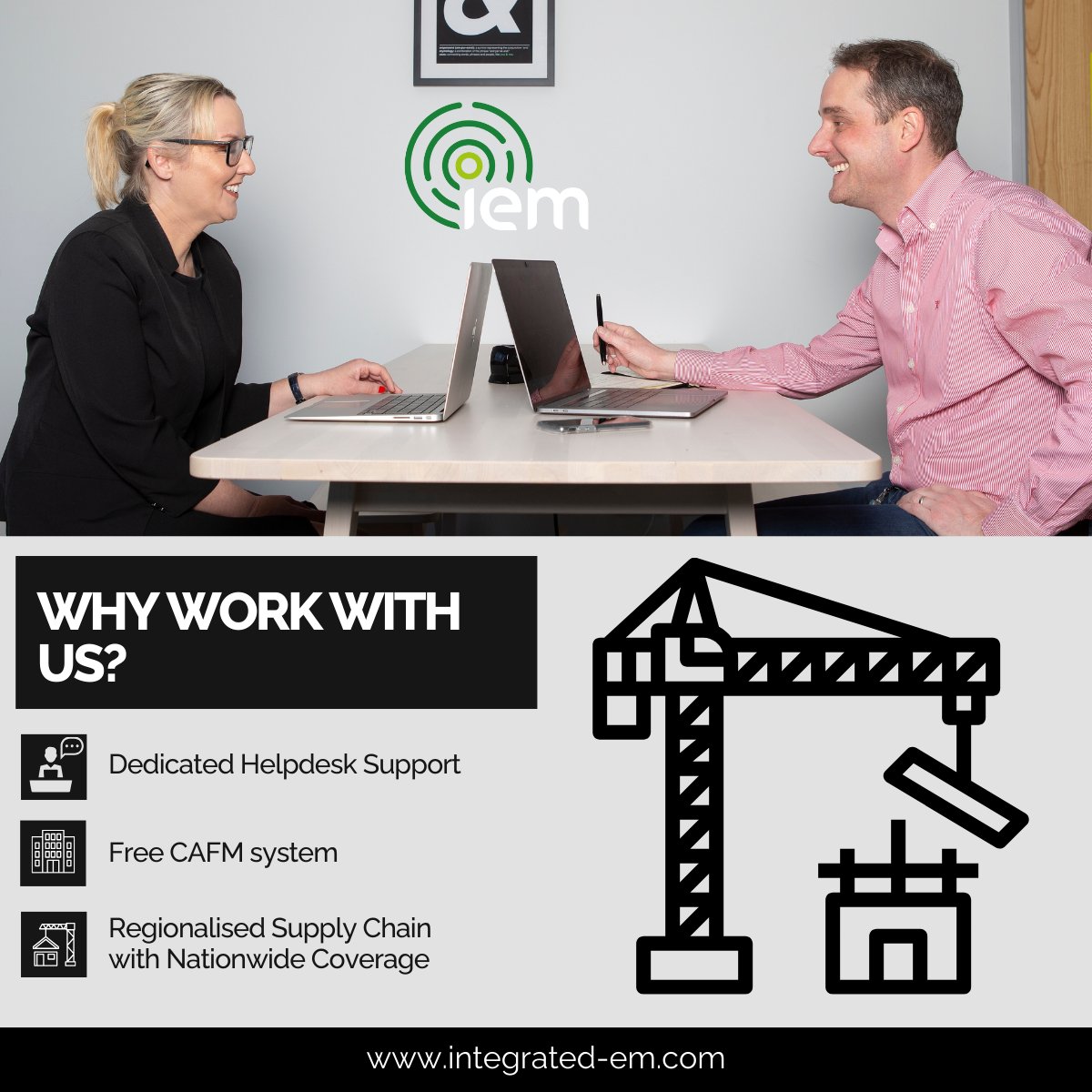 Iemltduk's tweet photo. Why work with us?
- Dedicated Helpdesk Support
- Free CAFM system
- Regionalised Supply Chain with Nationwide Coverage
And many more reasons!
Find out more on: https://t.co/18VUF5QLav
#CAFMSystem #Helpdesk #Projects #Building #Maintenance #BuildingProjects https://t.co/21IrBzJo7D