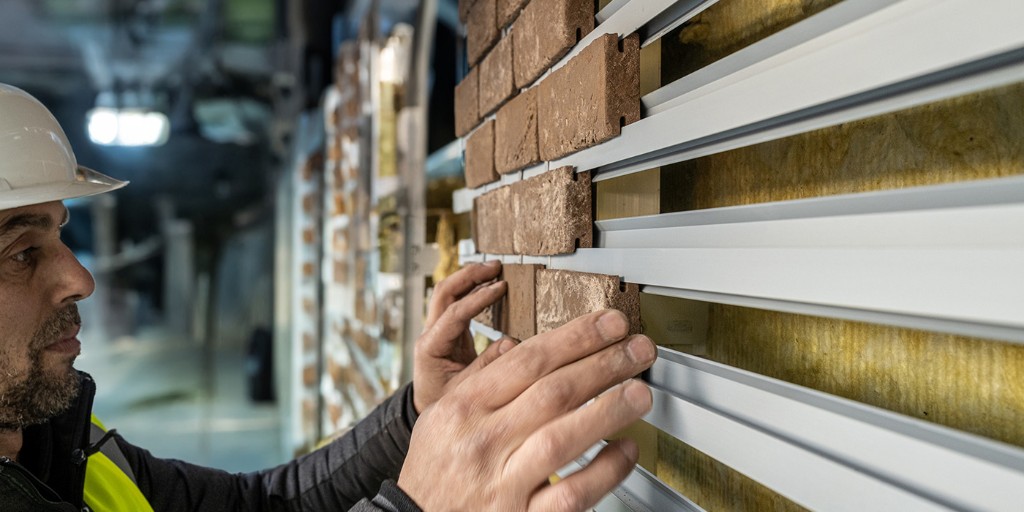 Achieving a clay brick aesthetic just got easier: now architects can create the look of traditional brickwork with FabSpeed's new CMS40 easy-to-install facade system [AD] @fabspeeduk #rjproducts #cladding #facades #brickslips ow.ly/R34W50RtFTQ