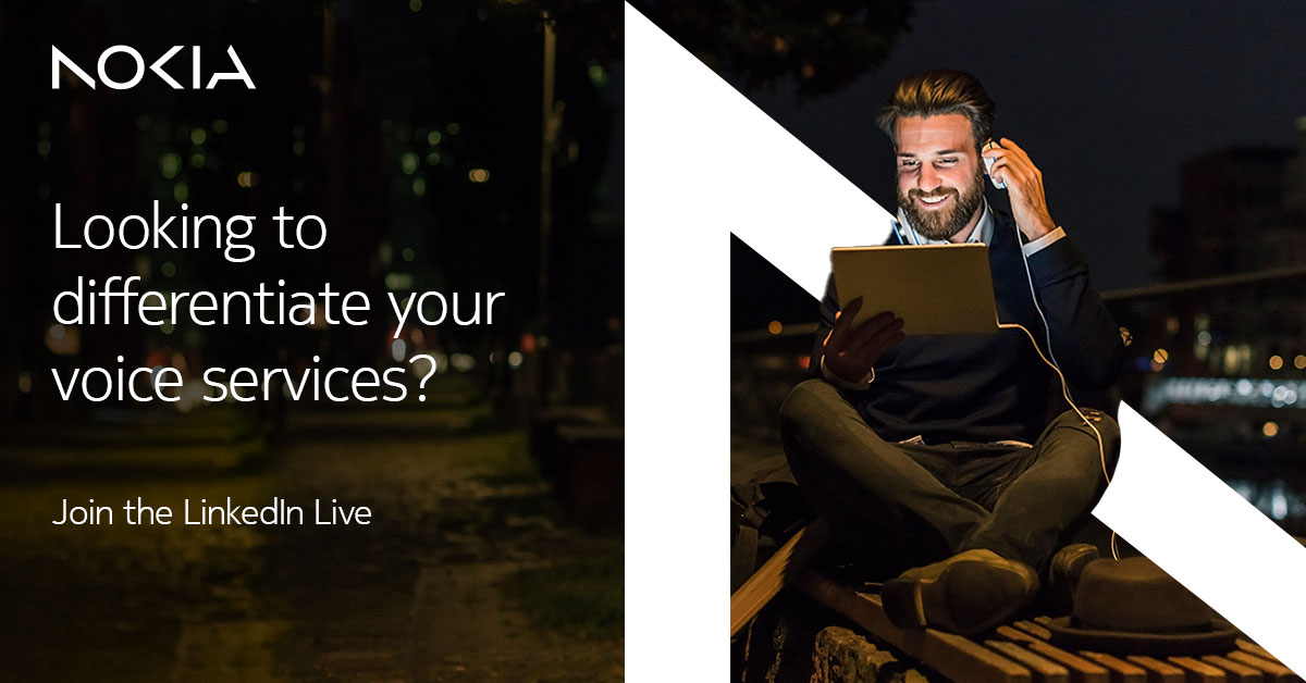 nokianetworks's tweet photo. Join Tracy Coutre and Stelyana Baleva, principal analyst at Téral research, for an exclusive webinar on #IMS Data Channel and learn how to differentiate your offerings and monetize new use cases. 

Save your spot: https://t.co/1PrnoDYipB

#5GCore #IMSDC #IMSDataChannel https://t.co/HVjm96CFNd