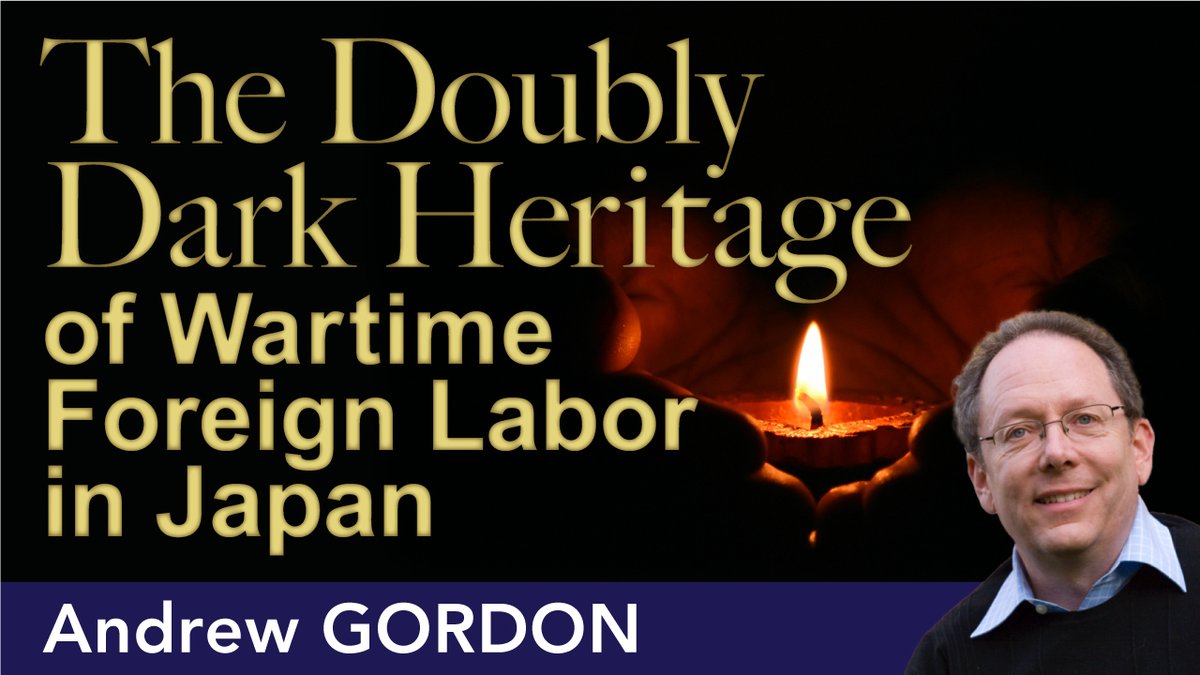 【New Video】 
Bringing Dark Heritage to Light: Monuments to Wartime Foreign Laborers in Japan
 (Lecture by Prof. Andrew GORDON)  

▶️youtu.be/xLyW8uoV_Ec?si…