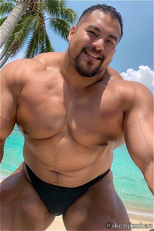 ikeojizukan's tweet photo. 🕶️number 034：  

"Dive into greatness and make every wave count!

Name: Antonio Cruz
Age: 35
Profession: Beach Volleyball Coach and Fitness Instructor

#雄っぱい #イケオジ #兄貴 #親父 #aigay #aimuscle #aigayart #aigaymen #aigaypics https://t.co/hnrp72sczD