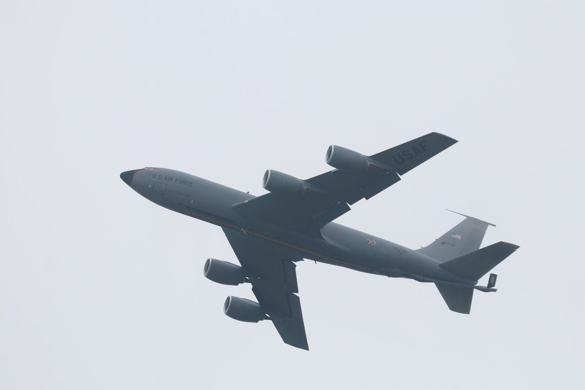 C-130は翼を振り振り挨拶して帰って行きました😃U-680,C-130,グロマス、ストラトタンカー #横田基地