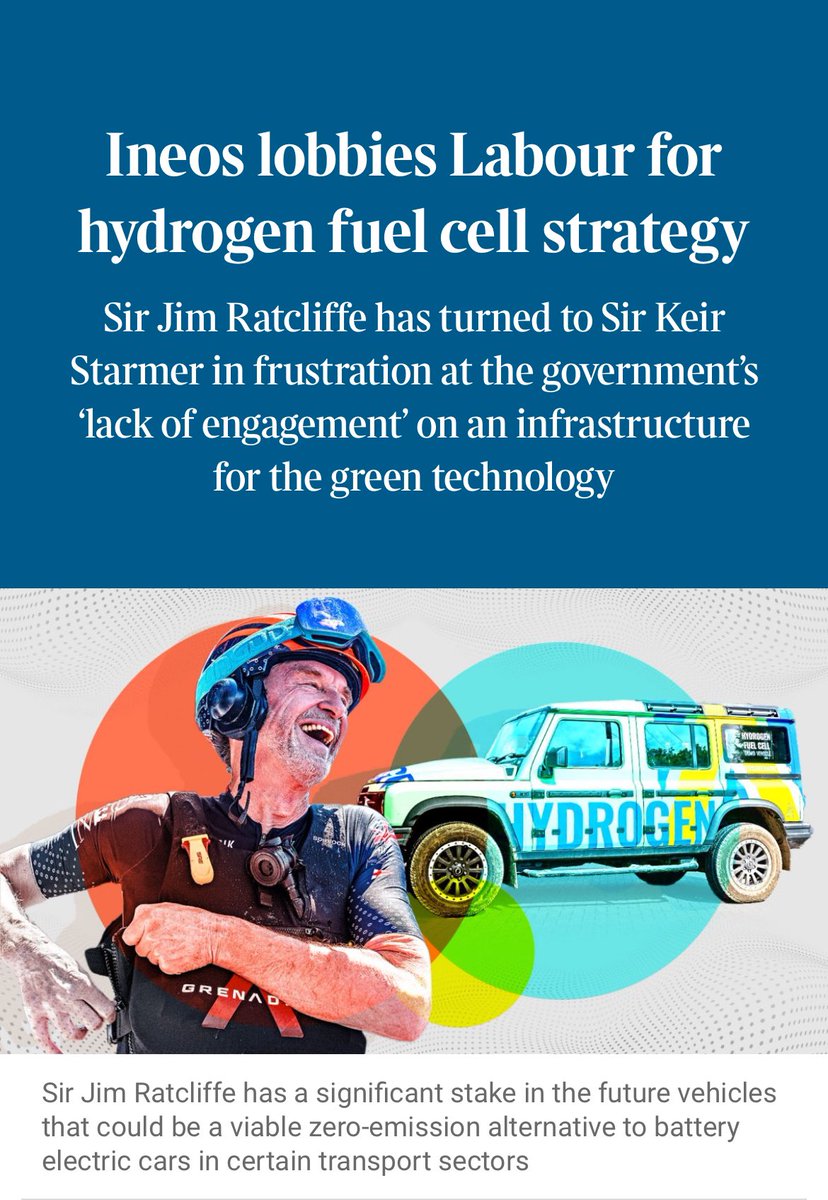 Economics and physics mean that hydrogen is likely to be, at best, a niche player when it comes to powering future vehicles 

Battery electric technology superior in most applications 

Vested interests often at play when alternatives, like hydrogen, get pushed
