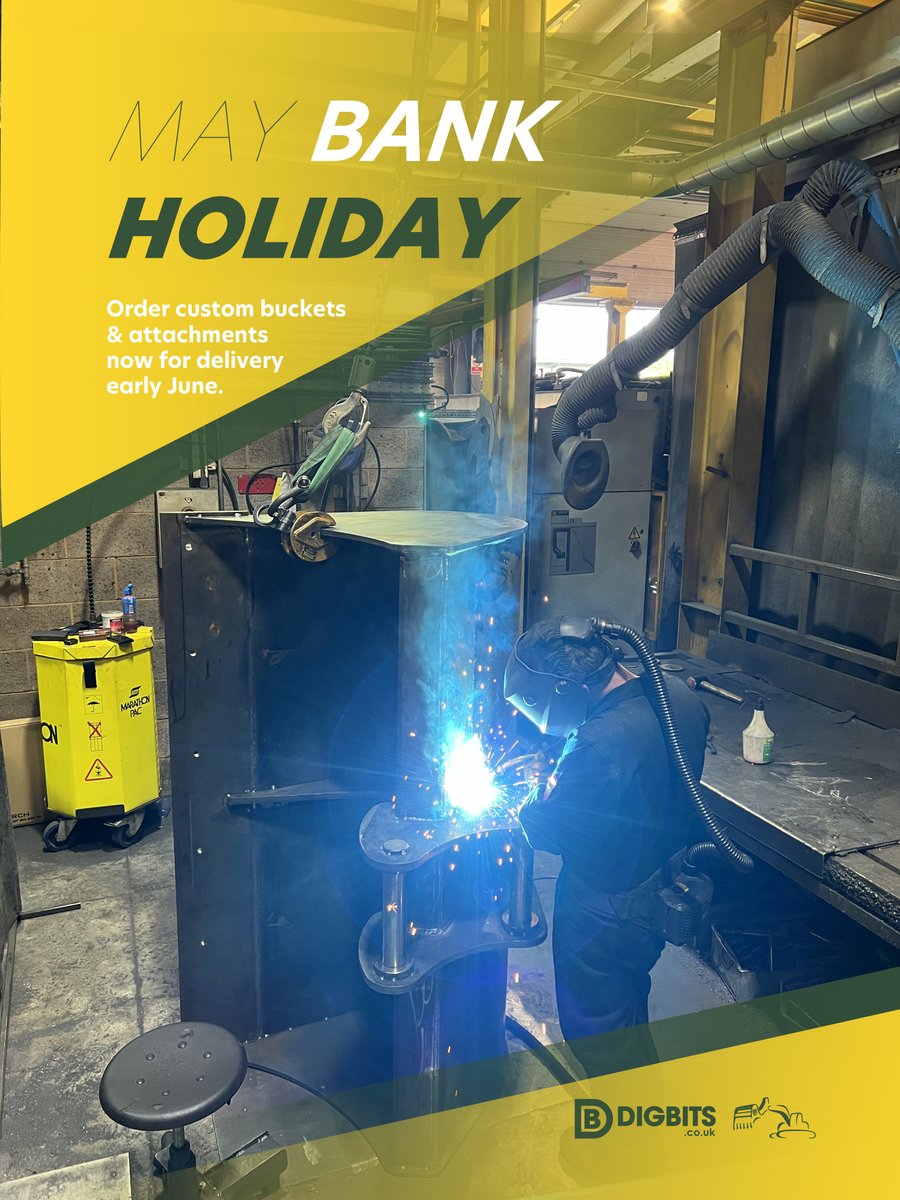 🌞🔧 May Bank Holiday Alert! 🔧🌞 Hey there, excavator extraordinaires! While you're dreaming of BBQs and beach trips, remember: our team will be out of the workshop and soaking up the sun too! ☀️ Don't dig yourself into a hole—get your orders in NOW! #BankHolidayReminder
