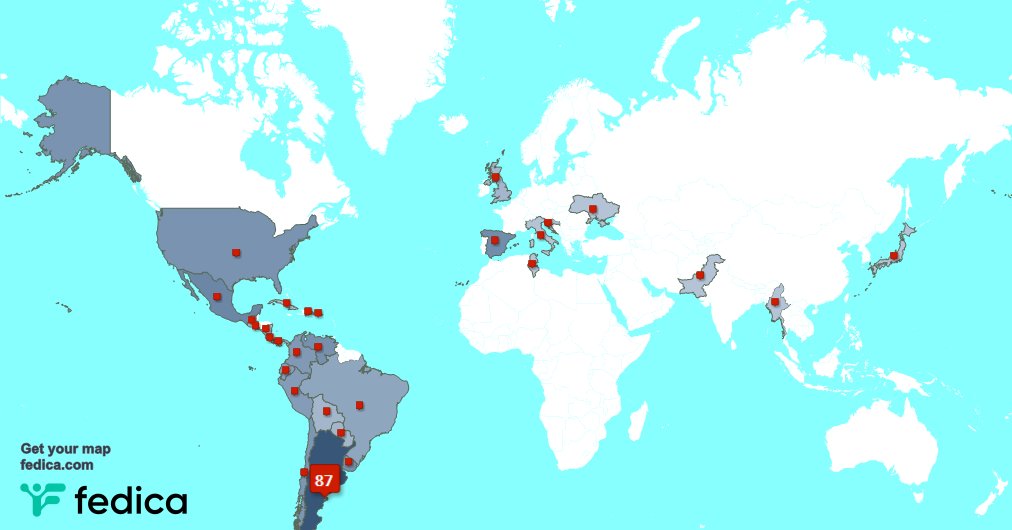 I have 1 new followers from Argentina 🇦🇷 last week. See fedica.com/!pacofran9ok