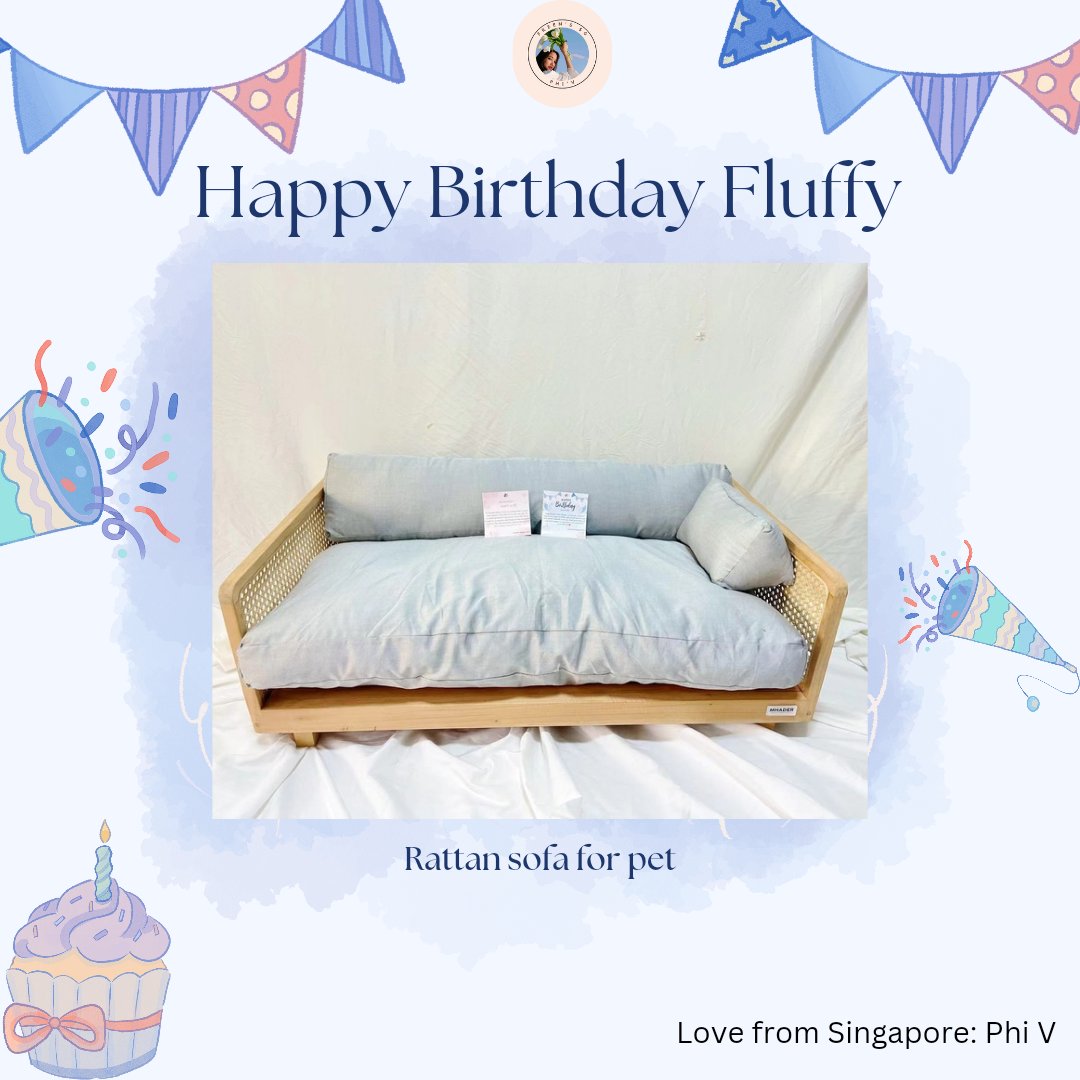 Happy 1st birthday to the most adorable good boy, Fluffy 🤍

Make yourself comfortable on this sofa! 😊

#fluffy
#srchafreen