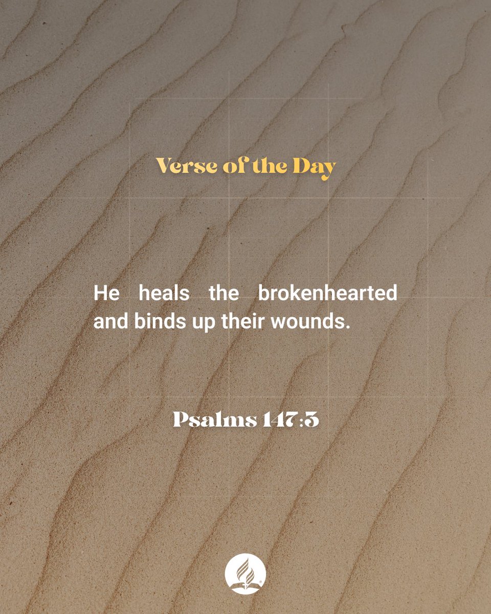 Remember, no matter how deep the wound, His love is deeper. He is the ultimate healer, mending not just physical pain, but emotional and spiritual as well. 🙏 #VerseOfTheDay #Psalms147 #Healing #Faith #Hope #Love #GodsWord #BibleVerse #Inspiration