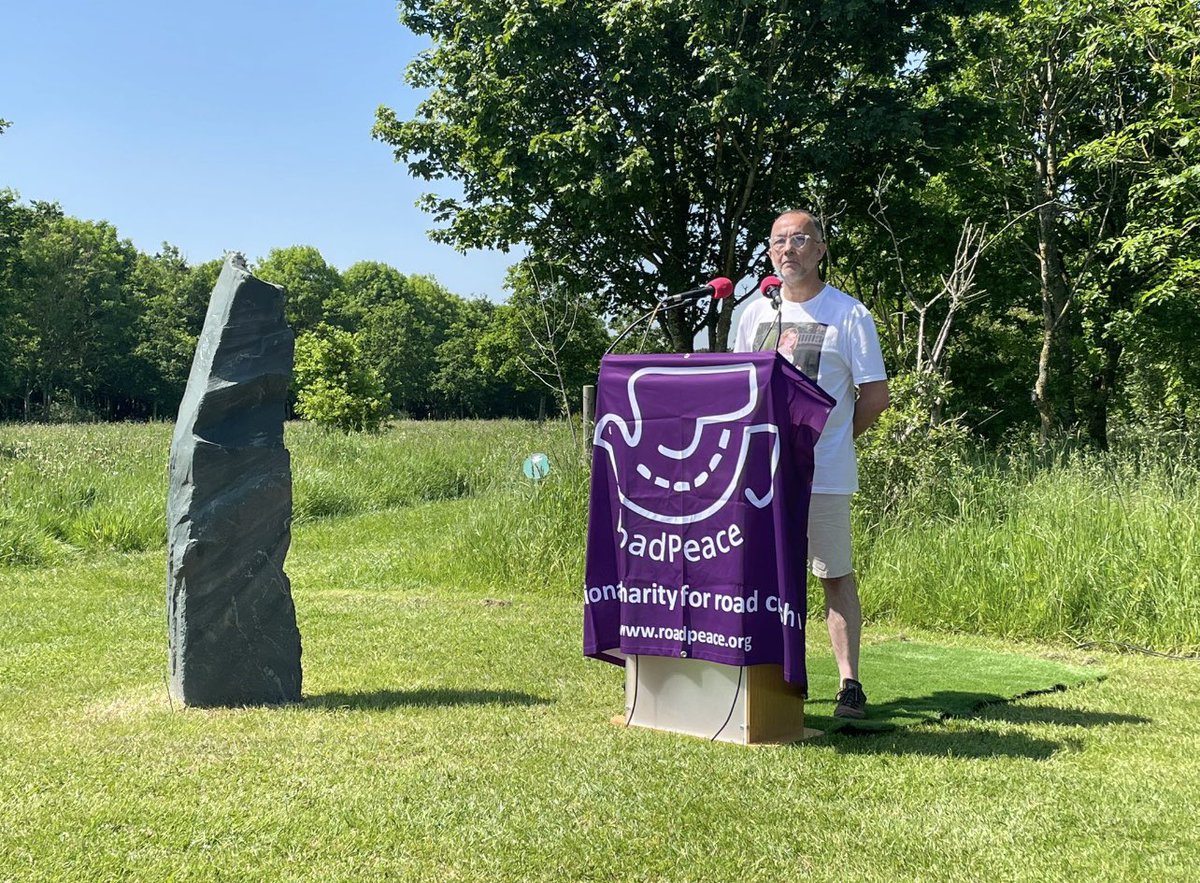 ian_m_greenwood's tweet photo. A crowd of us gathered at @Nat_Mem_Arb (which is beautifully serene) for the final mile of the @RoadPeace Challenge. 

Forget-me-not Families Uniting and others were at the centre of the gathering with @SharronHuddles2 calling for action on a British #GDL as “enough is enough.” @Beccysays and @owe65332 reminded us of the devastating impact on their lives and on many other families of young driver crashes. And @ian_m_greenwood reminded us of the importance of three dates:
1937 - the #HouseofCommons first debated the risk of young driver crashes: they have known for 87 years!
1993 - a British #GDL was first proposed in the #HouseofCommons: they have known for 31 years!
2024 - a hope that national politicians will listen and implement a British #GDL - are you listening @RishiSunak @Keir_Starmer @Mark_J_Harper @LouHaigh ?

Thank you @RoadsRebecca @nbdsimmons for the focus on #GDL and your support with taking our campaign to national politicians. And well done with your 2024 Challenge! How many miles….?