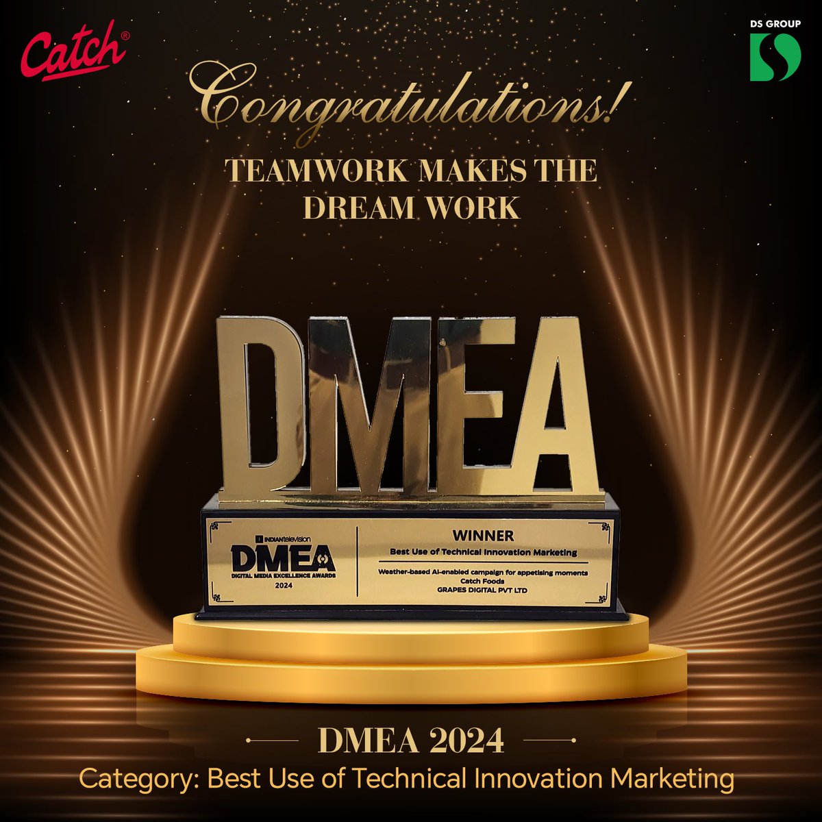 Proud moment for us! We've won the DMEA Award 2024! This incredible achievement is a testament to our dedication and hard work. Heartfelt thanks to our amazing team and supporters. Here's to many more milestones.

#CatchFoods #Indianfood #DMEA #Award
#KyunkiKhanaSirfKhanaNahiHota