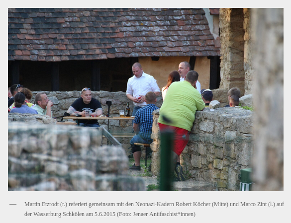 Recherche_Jena's tweet photo. 6/10 Reinhard Etzrodts Sohn Martin Etzrodt war 2015 Redner und Mitorganisator von #NoThügida. Er referierte im Juni 2015 neben dem Kameradschafter Robert Köcher und dem #Turonen-Kader Marco Zint auf einem Treffen in #Schkölen. Bis 2022 war er Kreistagsabgeordneter der #NoAfD. https://t.co/PIJ7M0EtmM