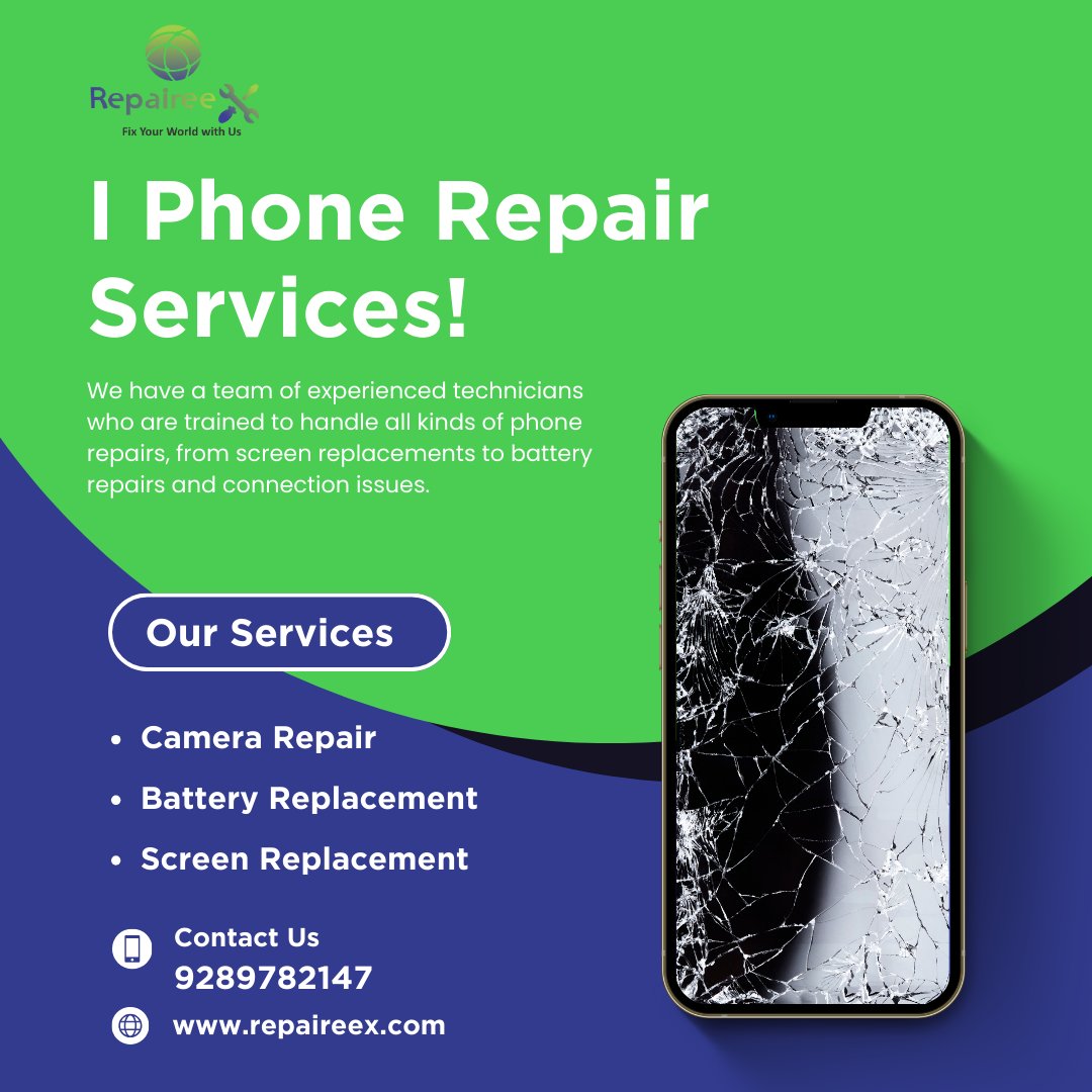 Get fast iPhone screen repair services. Our skilled team offers quick and efficient solutions. Get your device back to looking brand-new schedule a repair today! Repaireex is India’s No.1 Repair Company.

#iPhoneScreenRepair #CrackediPhone #ScreenReplacement #repaireex