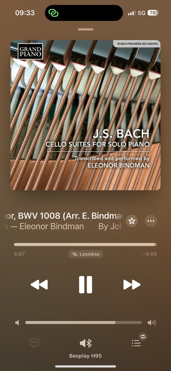@EleonorBindman I am listening to your enchanting Piano transcriptions of Bach’s Cello suites. I have a technical question did you performed them on your Bösendorfer? If so, which model? Just curious.