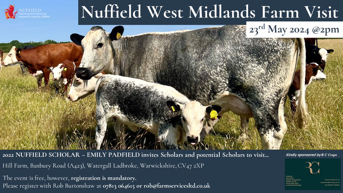 Nuffield Farm Walk on thursday, all welcome. @NuffieldFarming