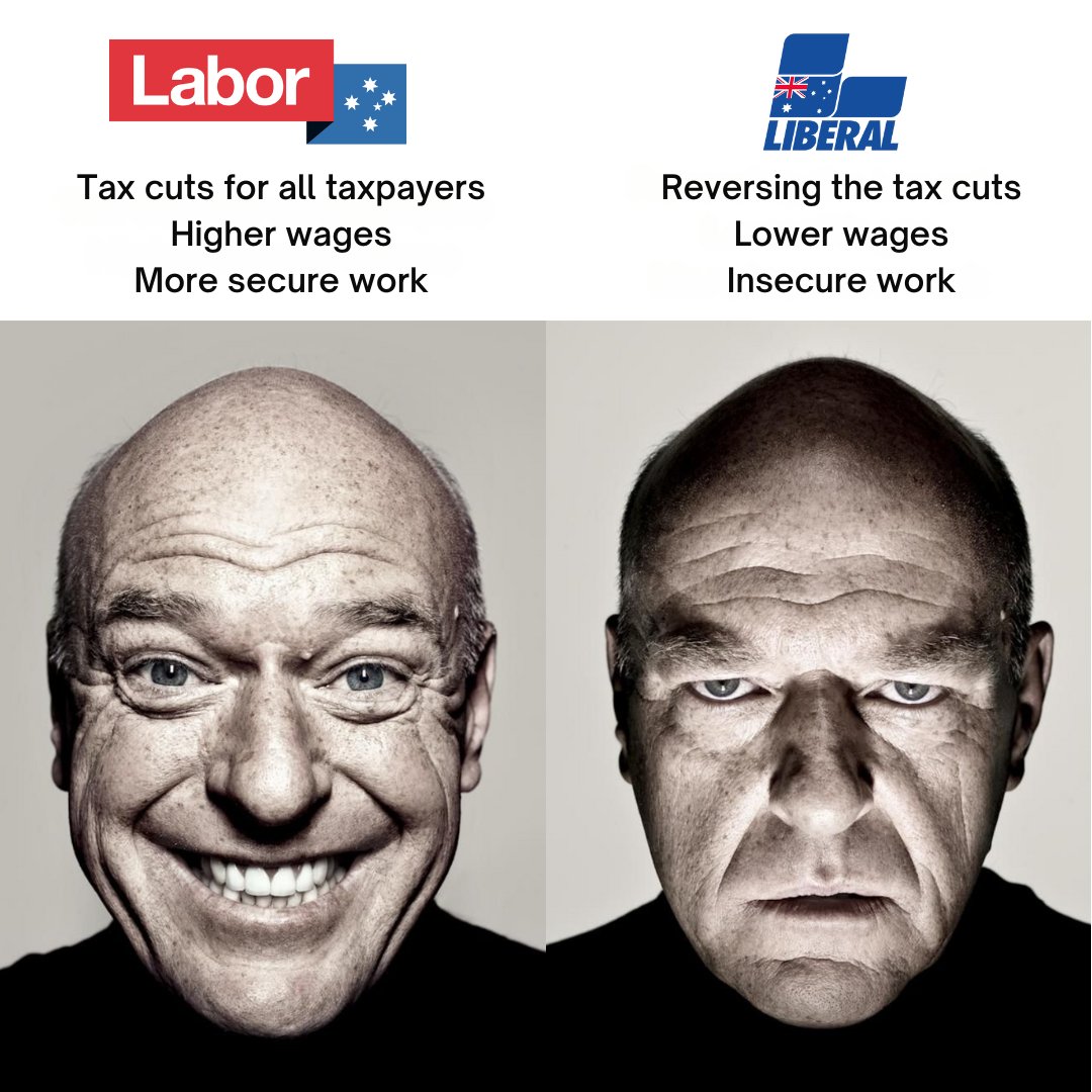 The choice seems very clear. @AustralianLabor @unionsaustralia #auspol