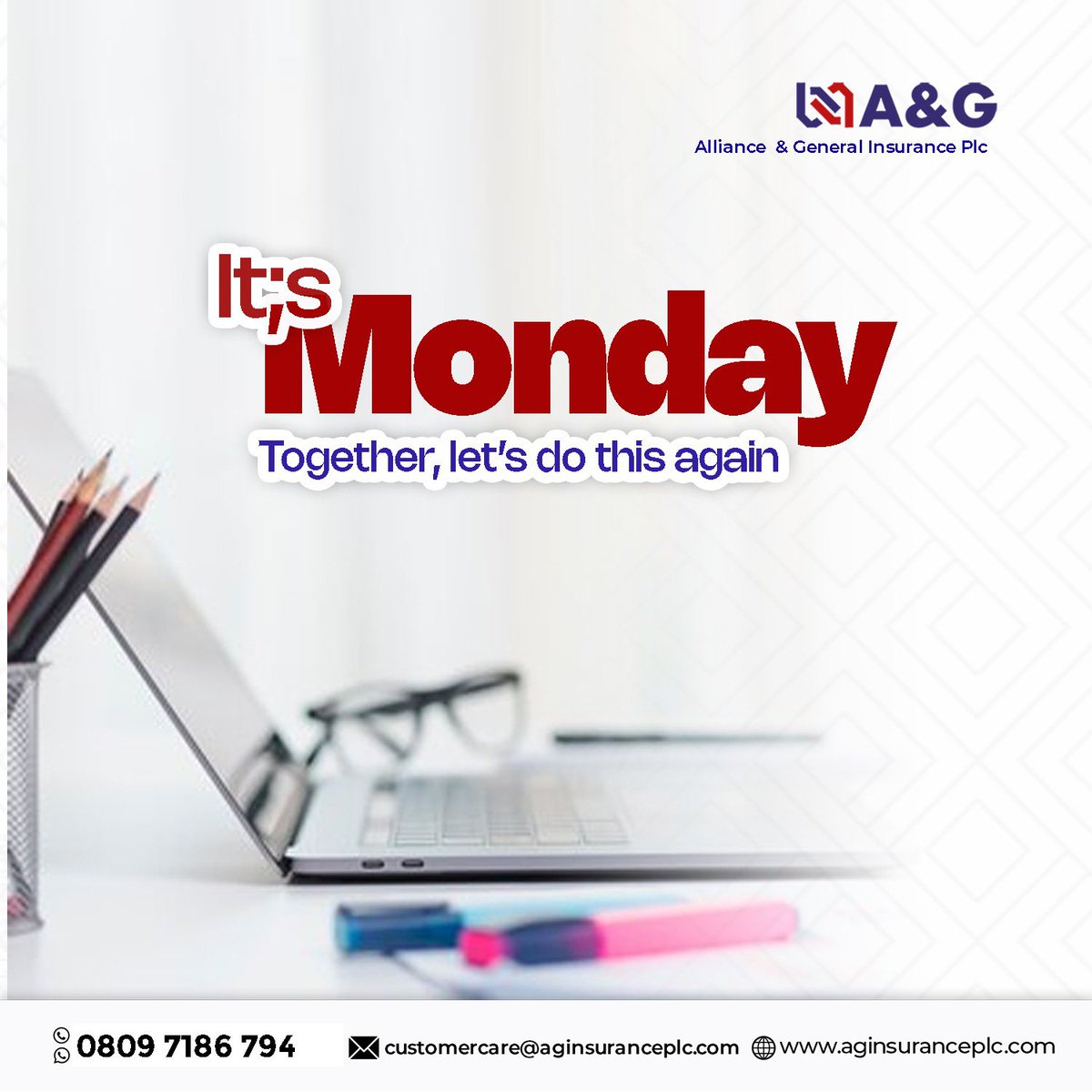 Welcome to a new week. Together, let’s do this again. 

#insurance #motor #lifeinsurance #instatravel #travelinsurance #allianceandgeneralinsuranceplc