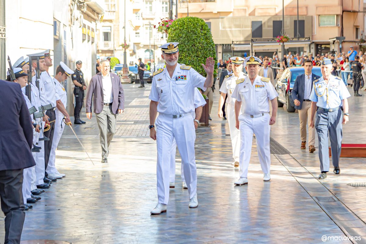 Visita de S.M. Felipe VI a la ciudad de Cartagena. 📸 @MaciaVeas