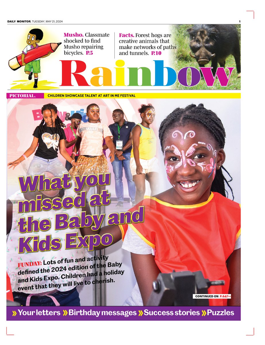 Tomorrow, in your daily Monitor #BabyandKidsExpo24 highlights