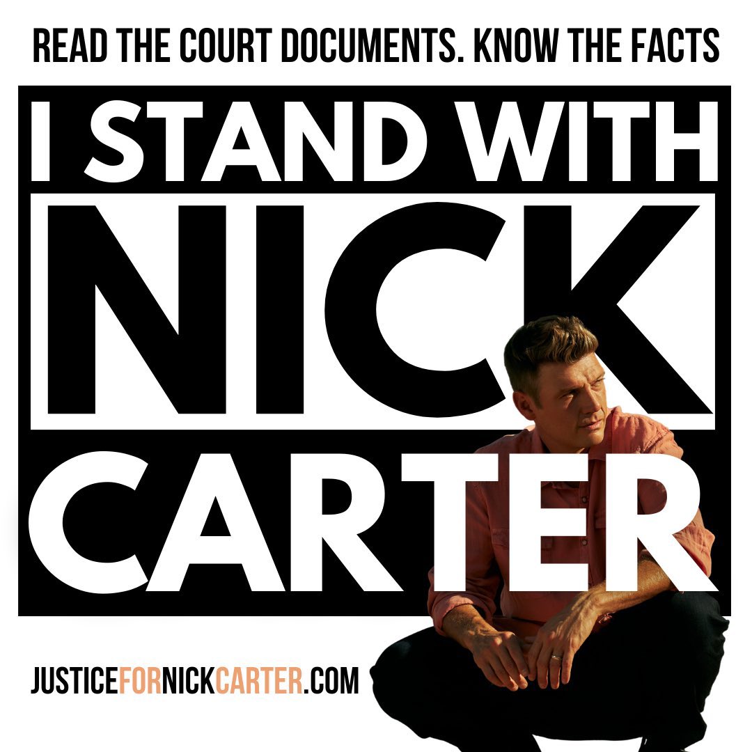 #IStandWithNickCarter #WeGotYouNickCarter #FallenIdols
