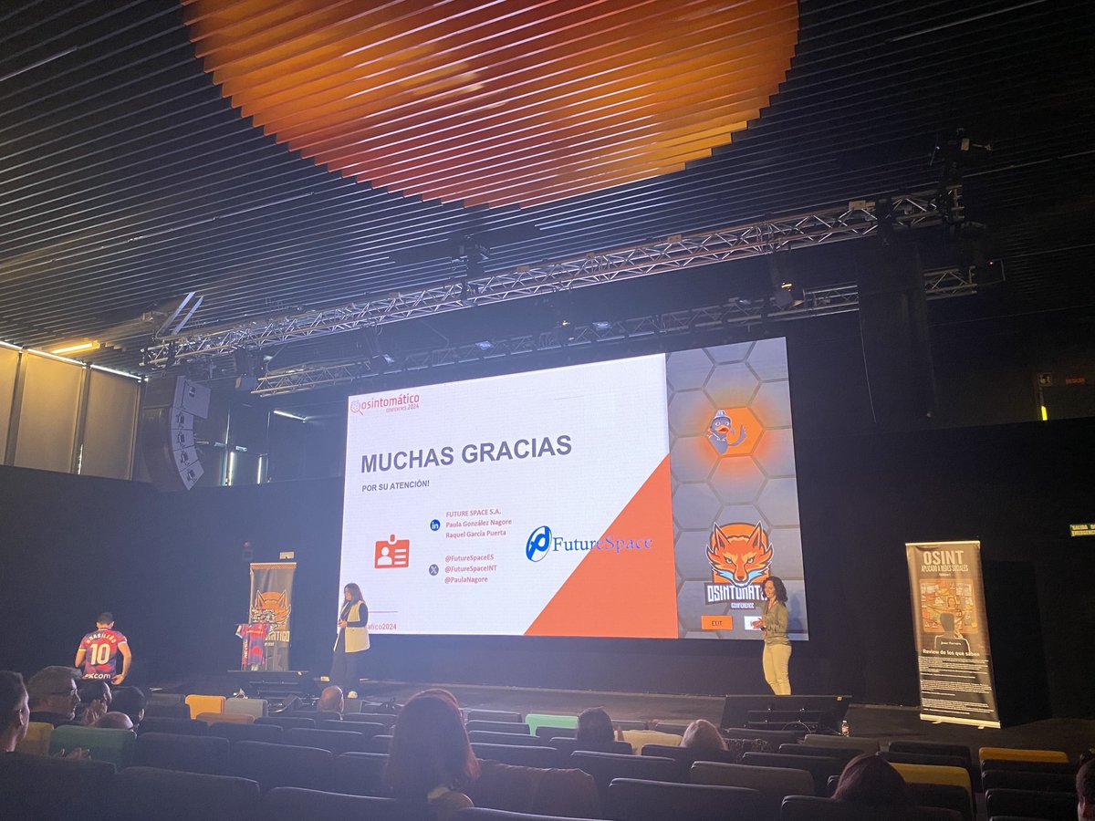 Empezamos la semana con resaca emocional después del gran fin de semana vivido en <a href="/OSINTomatic/">OSINTomático</a> 😍

Muchas gracias a todos los que hacen posible estos dos días llenos de #OSINT🌐 y a nuestro equipo de <a href="/FutureSpaceINT/">FS Intelligence</a> por la gran charla impartida💬

Nos vemos en #Osintomatico2025💙