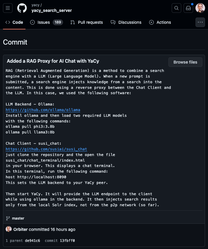 AI Chat is coming to YaCy
github.com/yacy/yacy_sear…
An integrated chat will be added probably soon.