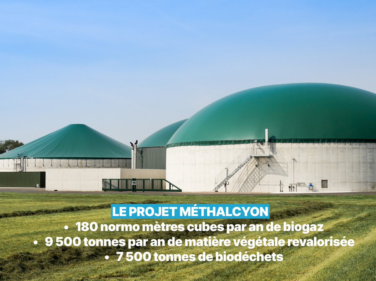 Découvrez Méthalcyon : un projet de méthanisation ambitieux à Mondragon🌱!
🎯Objectif : produire du biogaz pour alimenter le réseau @GRDF et des biocarburants pour les véhicules, tout en offrant du digestat comme engrais naturel ! 
En savoir plus👉mesinfos.fr/84430-mondrago…
