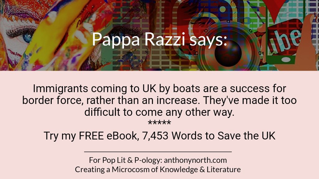 #UK #politics #MondayThought #illegalimmigrants 

For #anthonynorth 53 FREE eBooks: smashwords.com/profile/view/a… #eShopsFables #poetry #flashfiction #crime #romance #horror #scifi #green #politics #unexplained