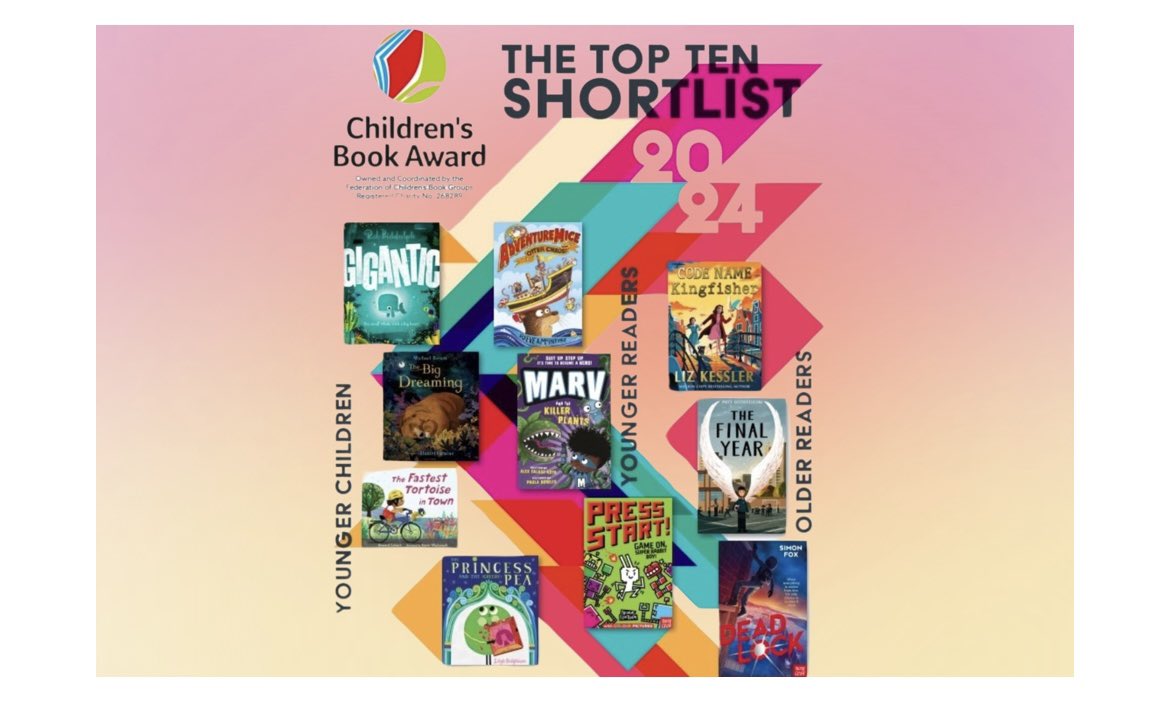 Congratulations to @EarlyTrain on making the Children’s Book Award Top Ten Shortlist 2024! Amazing achievement 👏🏻📚🎉