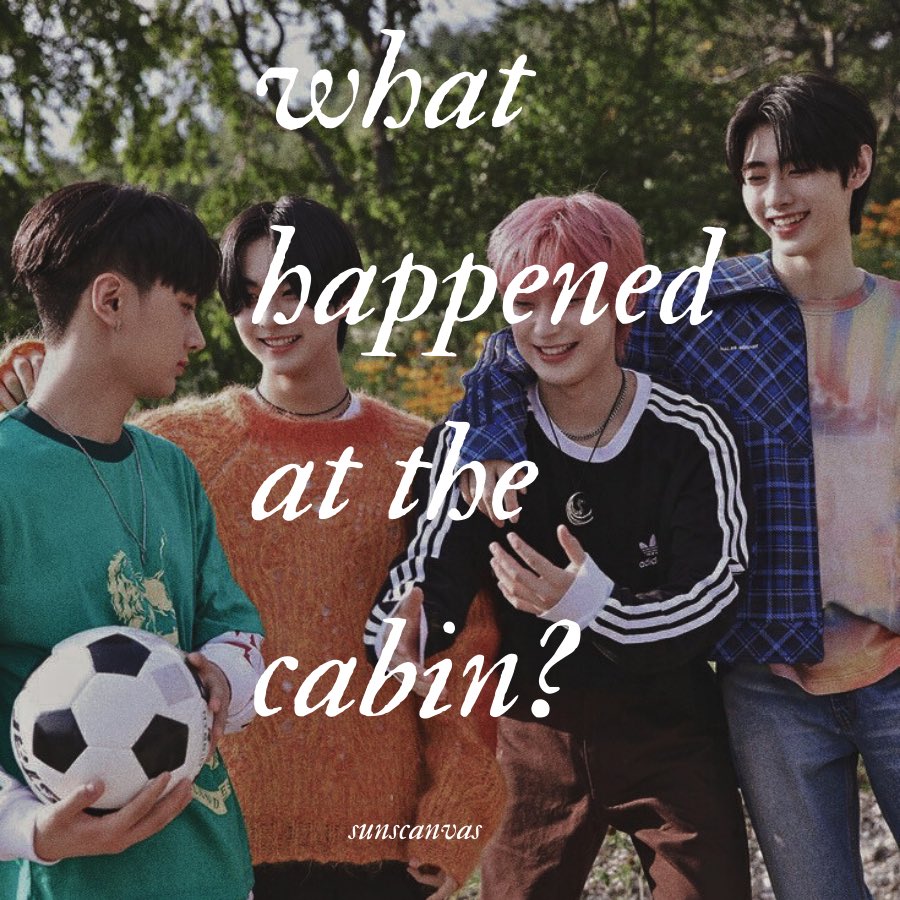 sunscanvas's tweet image. 𝒘𝒉𝒂𝒕 𝒉𝒂𝒑𝒑𝒆𝒏𝒆𝒅 𝒂𝒕 𝒕𝒉𝒆 𝒄𝒂𝒃𝒊𝒏?

❥ #sunsun &amp;amp; #jaywon 🔞 fic.
❥ one-shot, rated E.
❥ 8.8k words.
❥ explicit sexual content, foursme, somnophlia.
❥ ao3.org/works/55021717