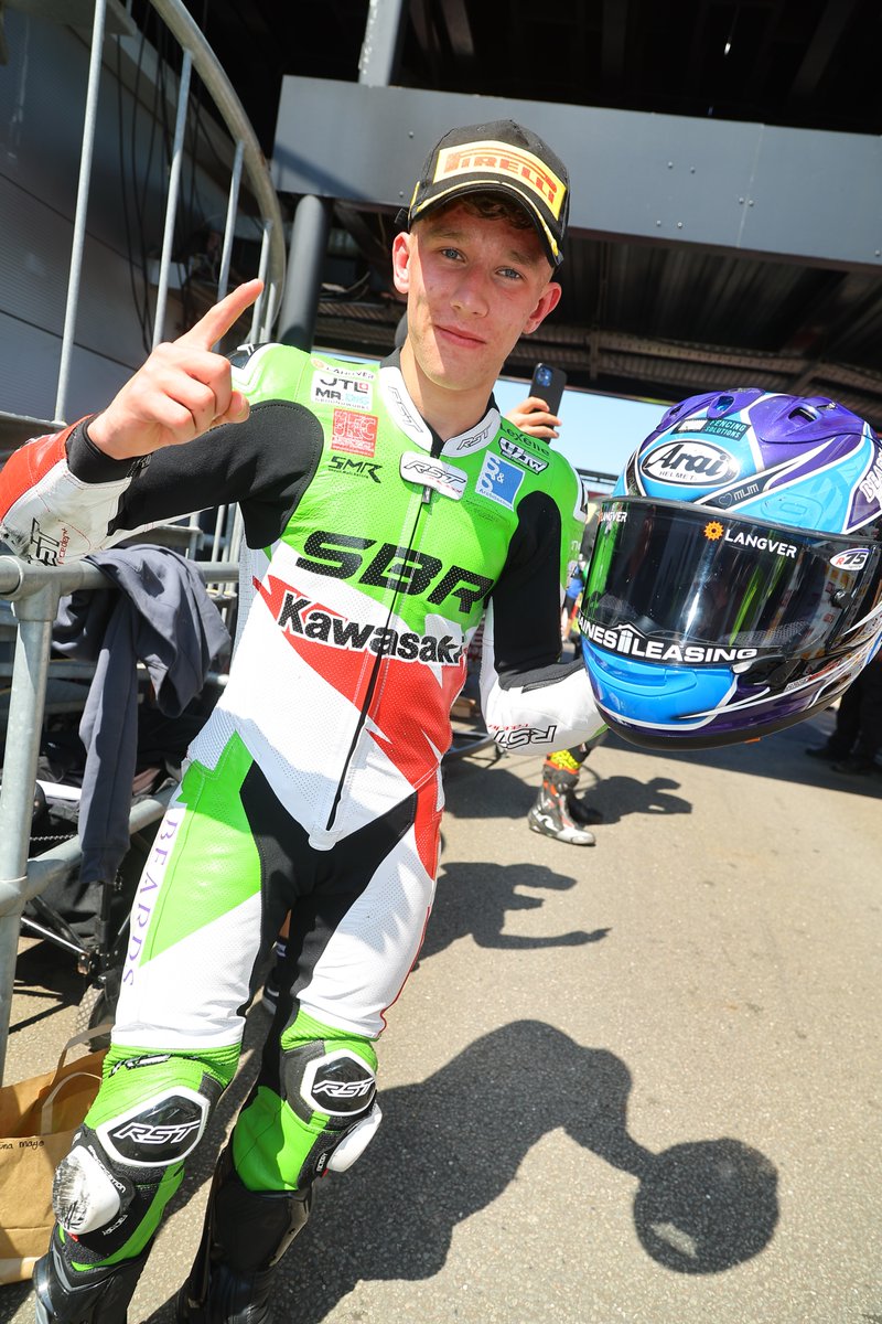 MCNSport's tweet photo. A special day for Carl Harris at Donington Park as he claims his maiden victory within the @OfficialBSB paddock. 📸 @DoubleRedBSB #DoningtonBSB https://t.co/3KW0OTYOZK