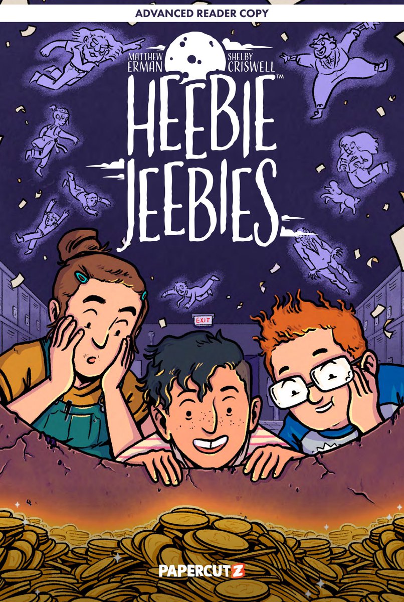 Delighted to have read an advanced copy of ‘Heebie Jeebies’, an upcoming graphic novel from @PapercutzGN ! Congratulations to the creative team, @MatthewErman , @sh39729 and Jim Campbell for making me feel all autumnal in May! 👻 Full review coming to Broken Frontier soon!