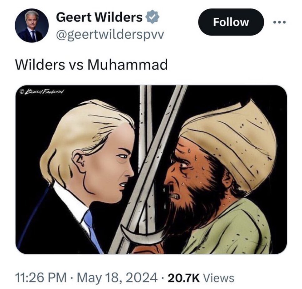 Ik begrijp dat dit echt is. Geplaatst door Wilders en ook snel weer verwijderd. Niks milder. Niks koelkast. Vraag voor de PVV-stemmer: wat vind je hier nu van?