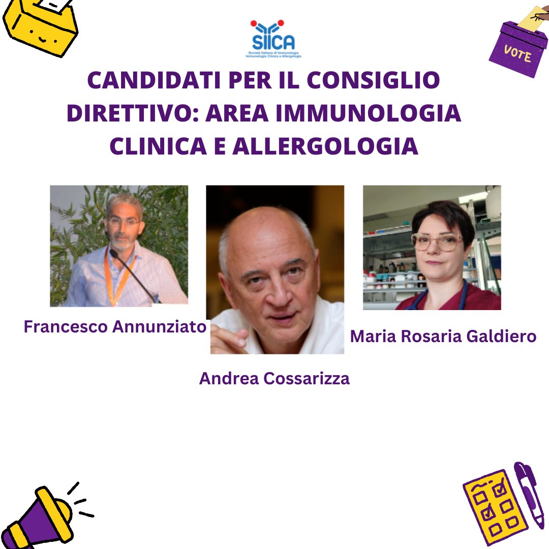 The date for the elections of the new #SIICA board is approaching. From 5:30 PM on May 25th to 11 AM on May 26th, SIICA members can vote to renew the senior and junior faculty boards. Here are the 8 candidates for the #ExecutiveCommittee. bit.ly/4bqcmd9 #immunology